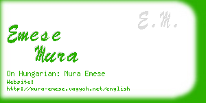 emese mura business card